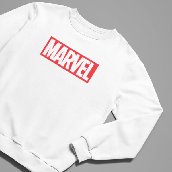 Sudadera sin capucha Marvel blanco - Imagen 3