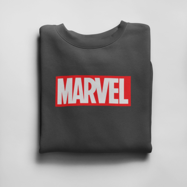 Sudadera sin capucha Marvel gris - Imagen 3